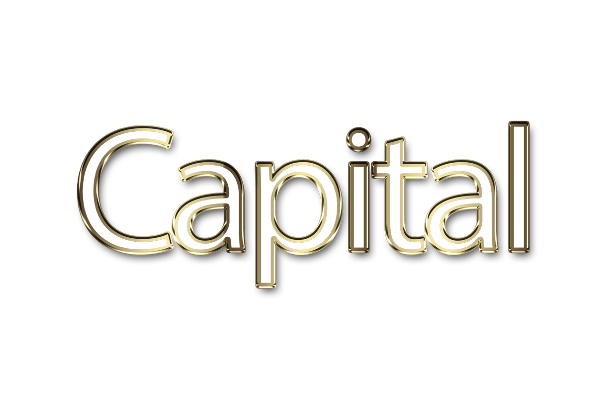 Capital png, word Capital png, Capital word png, Capital text png, Capital letters png, Capital word art typography PNG images, transparent png